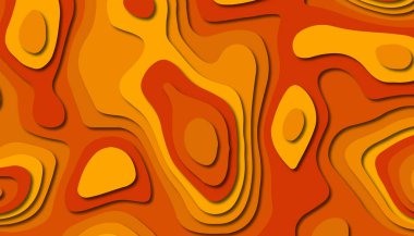 3D soyut kağıt sanat tarzı, iş sunumları, el ilanları, posterler, baskılar, dekorasyon, kartları, broşür kapak için tasarım düzen