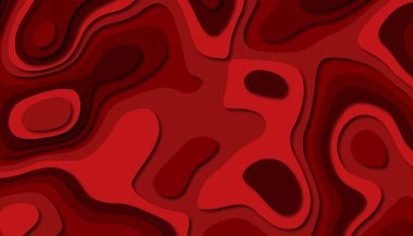 3D soyut kağıt sanat tarzı, iş sunumları, el ilanları, posterler, baskılar, dekorasyon, kartları, broşür kapak için tasarım düzen