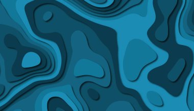 3D soyut kağıt sanat tarzı, iş sunumları, el ilanları, posterler, baskılar, dekorasyon, kartları, broşür kapak için tasarım düzen