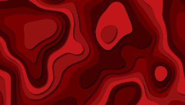 3D soyut kağıt sanat tarzı, iş sunumları, el ilanları, posterler, baskılar, dekorasyon, kartları, broşür kapak için tasarım düzen