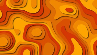 3D soyut kağıt sanat tarzı, iş sunumları, el ilanları, posterler, baskılar, dekorasyon, kartları, broşür kapak için tasarım düzen