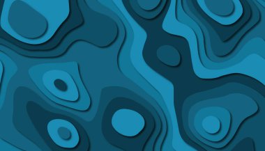 3D soyut kağıt sanat tarzı, iş sunumları, el ilanları, posterler, baskılar, dekorasyon, kartları, broşür kapak için tasarım düzen