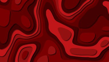 3D soyut kağıt sanat tarzı, iş sunumları, el ilanları, posterler, baskılar, dekorasyon, kartları, broşür kapak için tasarım düzen