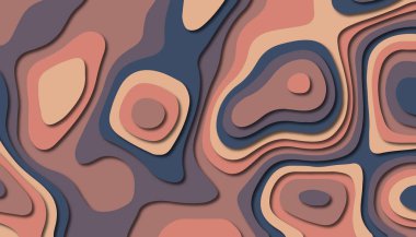 3D soyut kağıt sanat tarzı, iş sunumları, el ilanları, posterler, baskılar, dekorasyon, kartları, broşür kapak için tasarım düzen