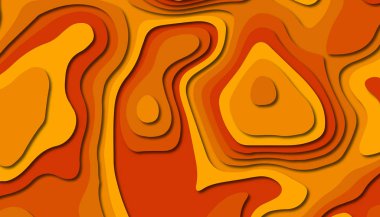 3D soyut kağıt sanat tarzı, iş sunumları, el ilanları, posterler, baskılar, dekorasyon, kartları, broşür kapak için tasarım düzen