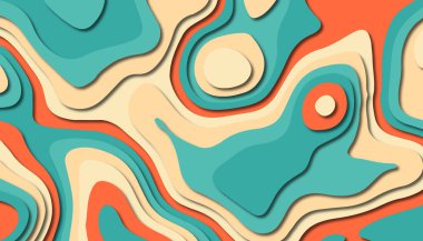 Soyut kağıt oyma şablonu arka plan, kitap kapağı için