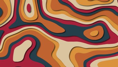 Soyut kağıt oyma şablonu arka plan, kitap kapağı için