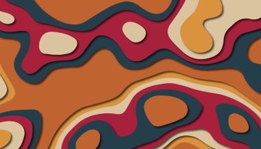 Soyut kağıt oyma şablonu arka plan, kitap kapağı için