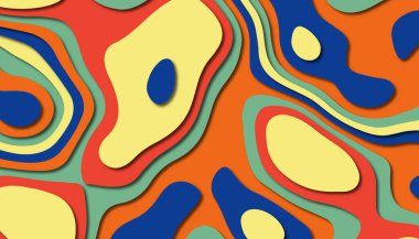 Soyut kağıt oyma şablonu arka plan, kitap kapağı için