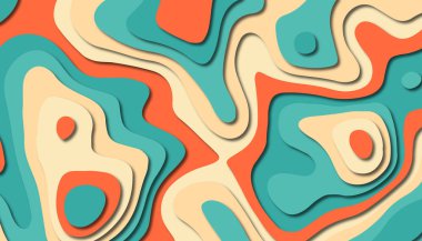 Soyut kağıt oyma şablonu arka plan, kitap kapağı için