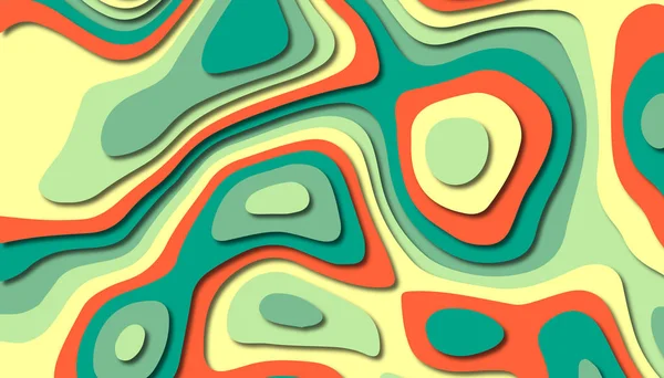 3D soyut kağıt sanat tarzı, iş sunumları, el ilanları, posterler, baskılar, dekorasyon, kartları, broşür kapak için tasarım düzen