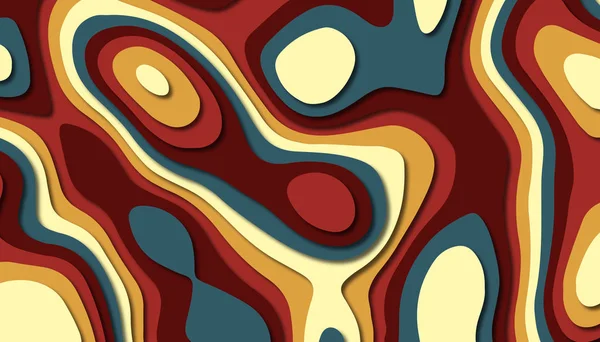 3D soyut kağıt sanat tarzı, iş sunumları, el ilanları, posterler, baskılar, dekorasyon, kartları, broşür kapak için tasarım düzen