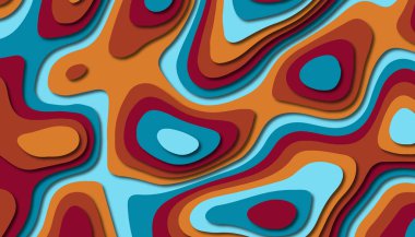 Soyut kağıt oyma şablonu arka plan, kitap kapağı için