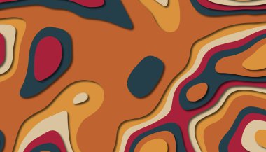 Soyut kağıt oyma şablonu arka plan, kitap kapağı için