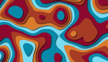 Soyut kağıt oyma şablonu arka plan, kitap kapağı için