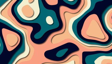 Soyut kağıt oyma şablonu arka plan, kitap kapağı için