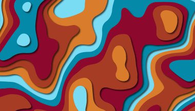 Soyut kağıt oyma şablonu arka plan, kitap kapağı için