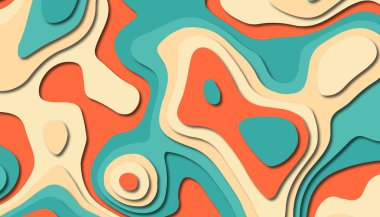 Soyut kağıt oyma şablonu arka plan, kitap kapağı için