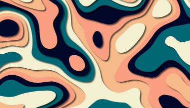 Soyut kağıt oyma şablonu arka plan, kitap kapağı için