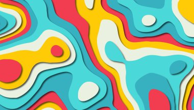 Soyut kağıt oyma şablonu arka plan, kitap kapağı için