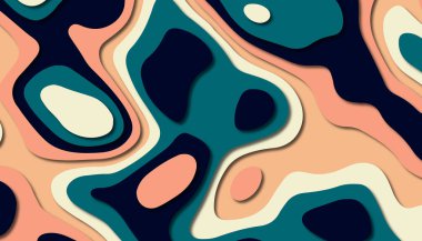 Soyut kağıt oyma şablonu arka plan, kitap kapağı için