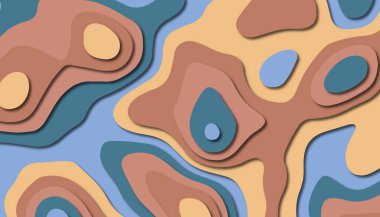 Soyut kağıt oyma şablonu arka plan, kitap kapağı için