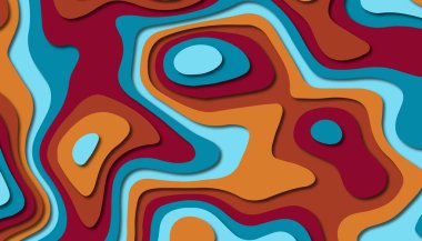 Soyut kağıt oyma şablonu arka plan, kitap kapağı için