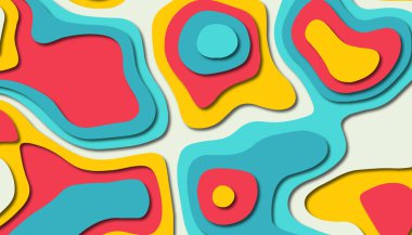 Soyut kağıt oyma şablonu arka plan, kitap kapağı için