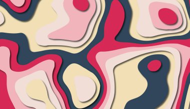 Soyut kağıt oyma şablonu arka plan, kitap kapağı için