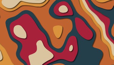 Soyut kağıt oyma şablonu arka plan, kitap kapağı için