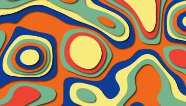 Soyut kağıt oyma şablonu arka plan, kitap kapağı için