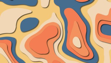 Soyut kağıt oyma şablonu arka plan, kitap kapağı için