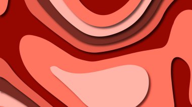 Kağıt Sanat karikatür soyut dalgalar. Kağıt arka plan bölmek. Modern origami tasarım şablonu. Kağıt arka plan kes. Soyut gerçekçi kağıt dekorasyon dokulu tasarımı için