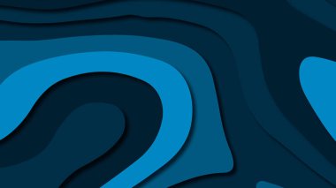 Kağıt Sanat karikatür soyut dalgalar. Kağıt arka plan bölmek. Modern origami tasarım şablonu. Kağıt arka plan kes. Soyut gerçekçi kağıt dekorasyon dokulu tasarımı için