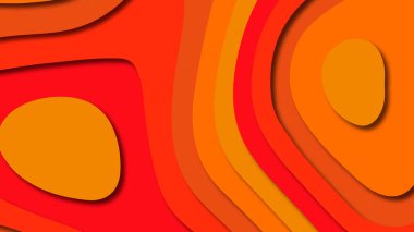 Kağıt Sanat karikatür soyut dalgalar. Kağıt arka plan bölmek. Modern origami tasarım şablonu. Kağıt arka plan kes. Soyut gerçekçi kağıt dekorasyon dokulu tasarımı için