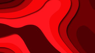 Kağıt Sanat karikatür soyut dalgalar. Kağıt arka plan bölmek. Modern origami tasarım şablonu. Kağıt arka plan kes. Soyut gerçekçi kağıt dekorasyon dokulu tasarımı için