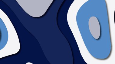 Kağıt Sanat karikatür soyut dalgalar. Kağıt arka plan bölmek. Modern origami tasarım şablonu. Kağıt arka plan kes. Soyut gerçekçi kağıt dekorasyon dokulu tasarımı için