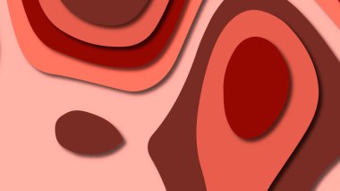 Kağıt Sanat karikatür soyut dalgalar. Kağıt arka plan bölmek. Modern origami tasarım şablonu. Kağıt arka plan kes. Soyut gerçekçi kağıt dekorasyon dokulu tasarımı için