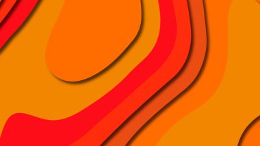 Kağıt Sanat karikatür soyut dalgalar. Kağıt arka plan bölmek. Modern origami tasarım şablonu. Kağıt arka plan kes. Soyut gerçekçi kağıt dekorasyon dokulu tasarımı için