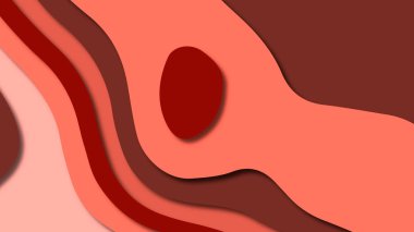 Kağıt Sanat karikatür soyut dalgalar. Kağıt arka plan bölmek. Modern origami tasarım şablonu. Kağıt arka plan kes. Soyut gerçekçi kağıt dekorasyon dokulu tasarımı için