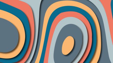 Kağıt Sanat karikatür soyut dalgalar. Kağıt arka plan bölmek. Modern origami tasarım şablonu. Kağıt arka plan kes. Soyut gerçekçi kağıt dekorasyon dokulu tasarımı için