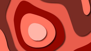 Kağıt Sanat karikatür soyut dalgalar. Kağıt arka plan bölmek. Modern origami tasarım şablonu. Kağıt arka plan kes. Soyut gerçekçi kağıt dekorasyon dokulu tasarımı için