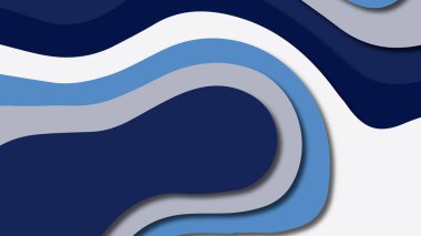 Kağıt Sanat karikatür soyut dalgalar. Kağıt arka plan bölmek. Modern origami tasarım şablonu. Kağıt arka plan kes. Soyut gerçekçi kağıt dekorasyon dokulu tasarımı için