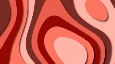 Kağıt Sanat karikatür soyut dalgalar. Kağıt arka plan bölmek. Modern origami tasarım şablonu. Kağıt arka plan kes. Soyut gerçekçi kağıt dekorasyon dokulu tasarımı için