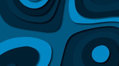 Kağıt Sanat karikatür soyut dalgalar. Kağıt arka plan bölmek. Modern origami tasarım şablonu. Kağıt arka plan kes. Soyut gerçekçi kağıt dekorasyon dokulu tasarımı için