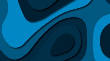 Kağıt Sanat karikatür soyut dalgalar. Kağıt arka plan bölmek. Modern origami tasarım şablonu. Kağıt arka plan kes. Soyut gerçekçi kağıt dekorasyon dokulu tasarımı için