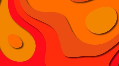 Kağıt Sanat karikatür soyut dalgalar. Kağıt arka plan bölmek. Modern origami tasarım şablonu. Kağıt arka plan kes. Soyut gerçekçi kağıt dekorasyon dokulu tasarımı için