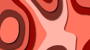 Kağıt Sanat karikatür soyut dalgalar. Kağıt arka plan bölmek. Modern origami tasarım şablonu. Kağıt arka plan kes. Soyut gerçekçi kağıt dekorasyon dokulu tasarımı için