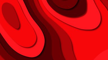 Kağıt Sanat karikatür soyut dalgalar. Kağıt arka plan bölmek. Modern origami tasarım şablonu. Kağıt arka plan kes. Soyut gerçekçi kağıt dekorasyon dokulu tasarımı için