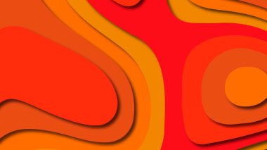 Kağıt Sanat karikatür soyut dalgalar. Kağıt arka plan bölmek. Modern origami tasarım şablonu. Kağıt arka plan kes. Soyut gerçekçi kağıt dekorasyon dokulu tasarımı için